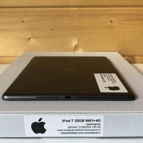 Apple iPad 7 zwart 32GB 10.2 WiFi (4G) + garantie, Computers en Software, Apple iPads, Gebruikt, Ophalen of Verzenden