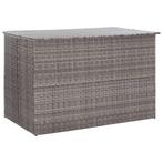 vidaXL Tuinbox 150x100x100 cm poly rattan grijs, Verzenden, Nieuw