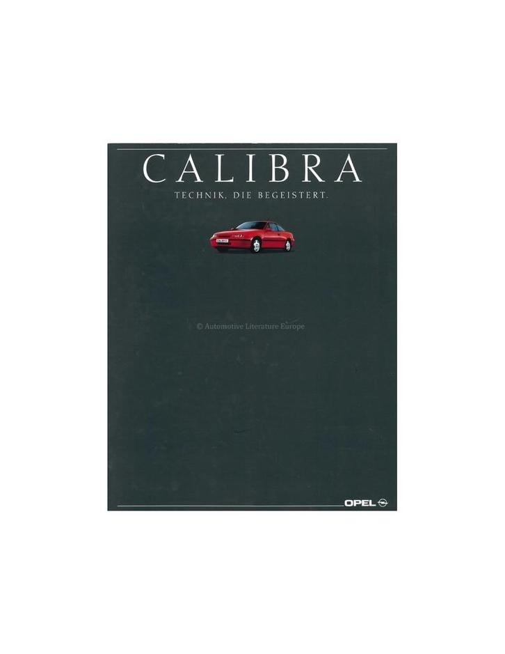1989 OPEL CALIBRA BROCHURE DUITS, Boeken, Auto's | Folders en Tijdschriften, Opel
