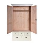 Landelijk Klassiek - Kledingkast Brighton - Hout - Wit, Huis en Inrichting, Nieuw, Grenenhout, Landelijk, klassiek, robuust, massief, Scandinavisch