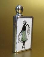 Pirona 410 Vesta strike lighter, Art Deco met emaille dame -, Nieuw