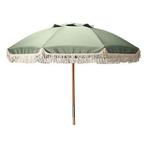 Parasol | Gardalux | Ø 180 x 118 cm (Groen, Rond, Hout), Verzenden, Nieuw