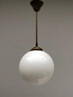 Plafondlamp - Opaline glas - Schoollamp, Antiek en Kunst, Antiek | Lampen