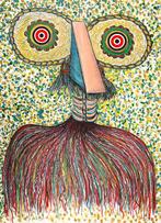 Enrico Baj (1924-2003) - Ritratto immaginario di Asger Jorn, Antiek en Kunst