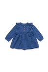 HEMA Baby jurk met borduur blauw sale
