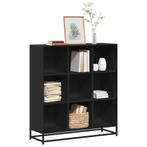 vidaXL Boekenkast 97,5x33x107,5 cm bewerkt hout en metaal, Verzenden, Nieuw, Overige houtsoorten