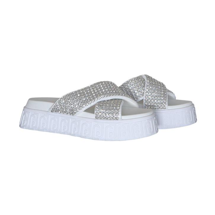 Liu Jo • witte sandalen met strass • 41, Kleding | Dames, Schoenen, Wit, Nieuw, Verzenden