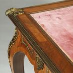 Bureau plat verguld brons en inlegwerk gesigneerd Auguste Ch, Antiek en Kunst, Ophalen of Verzenden