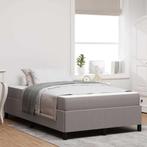 vidaXL Boxspring bed Taupe en Zwart 120 x 190 cm, Verzenden, Nieuw, Stof