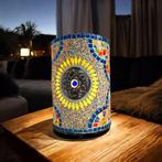 Tafellamp - Glas, Metaal - Prachtige kleuren lamp