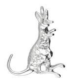Zilveren Kangoeroe 2 ketting hanger, Sieraden, Tassen en Uiterlijk, Nieuw, Verzenden