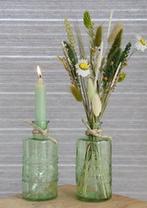 Gekleurd glazen flesje porto soft groen ø7,5 cm h14,5 per, Hobby en Vrije tijd, Ophalen of Verzenden, Nieuw