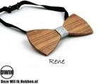Houten strik: Rene, Kleding | Heren, Stropdassen, Verzenden, Nieuw