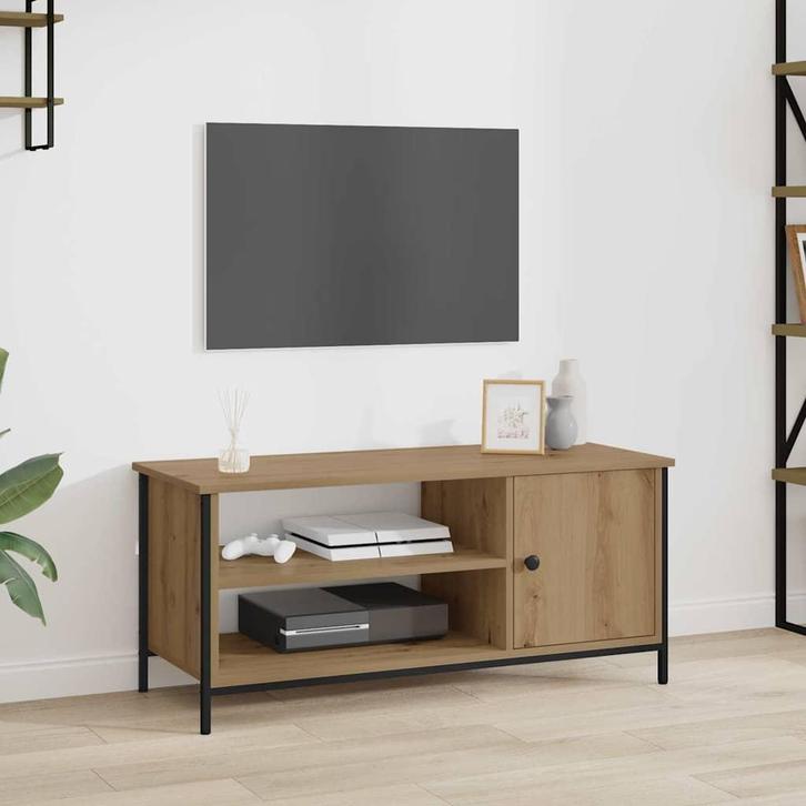 vidaXL TV-kast artisanaal eikenkleurig 100 x 40 x 45 cm, Huis en Inrichting, Kasten | Televisiemeubels, Nieuw, Minder dan 50 cm