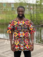 Zwart Bogolan Dashiki Shirt / Dashiki Jurk - Afrikaans shirt, Ophalen of Verzenden, Nieuw