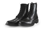 Linea Zeta Veterboots in maat 39 Zwart | 10% extra korting, Kleding | Dames, Verzenden, Zwart, Overige typen, Zo goed als nieuw