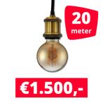 LED Railverlichting Horeca Craft Gold 20 spots + 20M rails, Ophalen of Verzenden