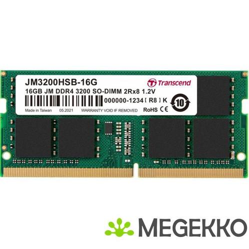 Transcend 16GB DDR4 3200 MT/s SODIMM 260pin 1R x8 unbuffered, Computers en Software, RAM geheugen, Nieuw, Verzenden