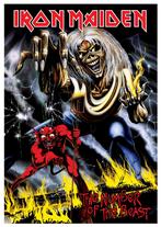 Posters - Poster Iron Maiden - The Number of the Beast, Verzamelen, Zo goed als nieuw, Verzenden