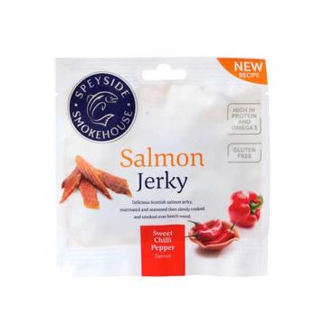 Salmon Jerky Sea Salt & Black Pepper 30g - Speyside beschikbaar voor biedingen