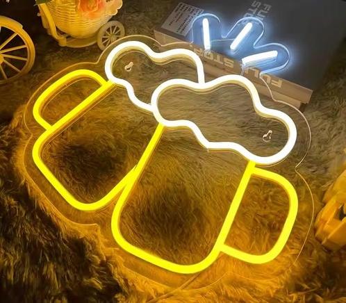 Bier neon sign bord LED lichtbord verlichting lamp reclame X, Verzamelen, Merken en Reclamevoorwerpen, Nieuw, Verzenden