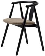 Hygge Interiors Relate Eetkamerstoel Zwart Eiken / Latte, Huis en Inrichting, Stoelen, Ophalen of Verzenden, Nieuw