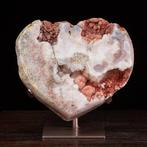 Roze Amethist Hart - Geode met Kristallen - Buitengewoon en