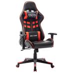 vidaXL Gamestoel kunstleer zwart en rood, Verzenden, Nieuw, Rood