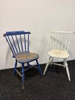 Stoel (2) - Hout - 2 Zweedse stoelen, Antiek en Kunst