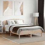 vidaXL Bedframe zonder matras massief grenenhout 120x190 cm, Bruin, Verzenden, Nieuw, 190 cm of minder