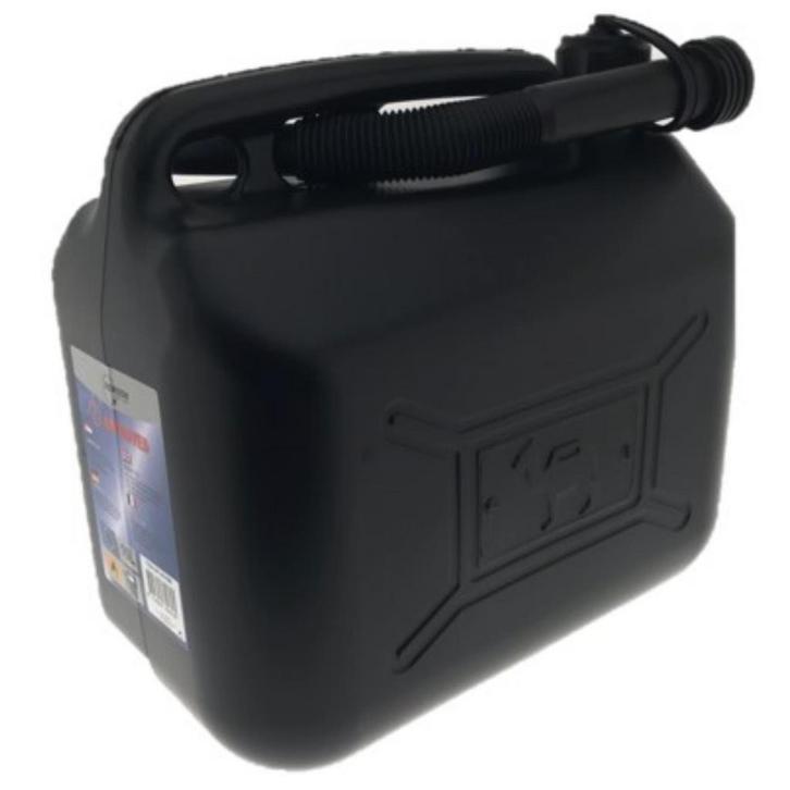 Benson Jerrycan met tuit - 10 liter - zwart - stevig en d..., Auto diversen, Autogereedschap, Nieuw, Ophalen of Verzenden