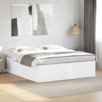 vidaXL Bedframe bewerkt hout wit 180x200 cm, Eenpersoons, Verzenden, Wit, Nieuw