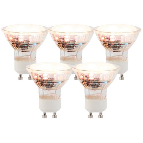Set van 5 GU10 LED lampen 3W 250 lm 2200K, Huis en Inrichting, Lampen | Losse lampen, Nieuw