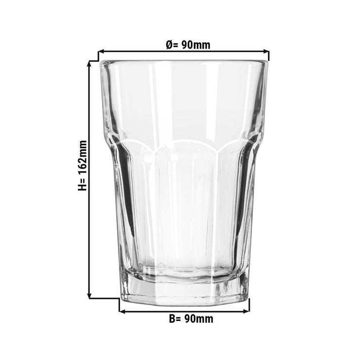 GGM Gastro | (12 stuks) Longdrinkglas - GIBRALTAR - 473 ml -, Huis en Inrichting, Keuken | Servies, Effen, Nieuw, Glas of Glazen