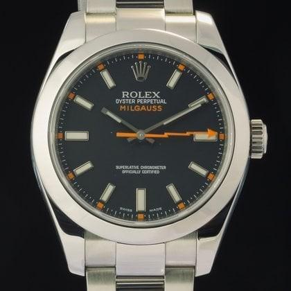 Rolex Milgauss 116400 uit 2010, Sieraden, Tassen en Uiterlijk, Horloges | Heren, Polshorloge, Gebruikt, Rolex, Verzenden