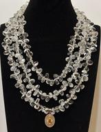 Rots kristal met Vrouw Lourdes. Hoogwaardige AAA.