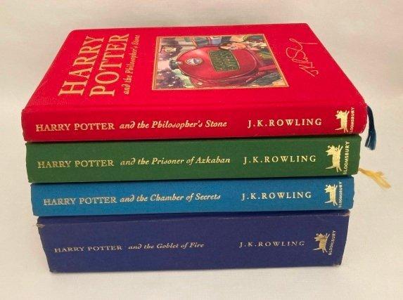 J.K. Rowling - Harry Potter - 4 volumes in First Edition -, Antiek en Kunst, Antiek | Boeken en Bijbels