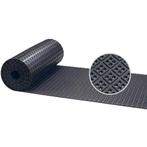 Rubber loper / rubbermat op rol - vierkant motief - 10 mm -, Verzenden, Nieuw