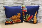 Set kussens met vintage Fornasetti-stof - Kussen (2)