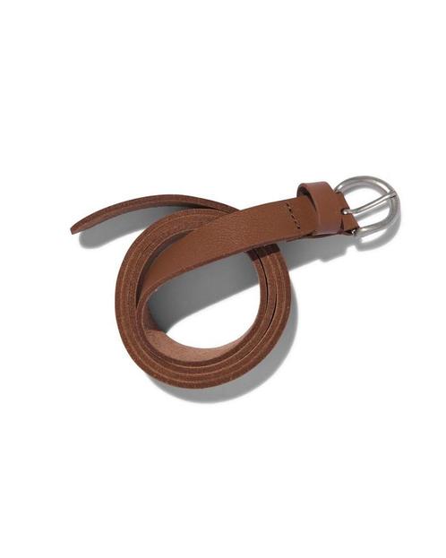 HEMA Damesriem leer nerf 2.5cm bruin, Kleding | Dames, Overige Dameskleding, Nieuw, Verzenden