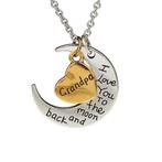 Fako Bijoux® - Ketting - Grandpa, I Love You To The Moon And, Verzenden, Nieuw