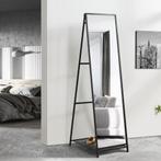 [en.casa] Spiegel vrijstaand Ruffano met plank 160x44x59,5 c, Huis en Inrichting, Woonaccessoires | Spiegels, Verzenden, Nieuw