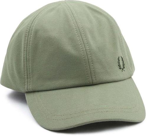 Fred Perry Pet Piqué Groen maat one size Heren, Kleding | Heren, Hoeden en Petten, Nieuw, Verzenden