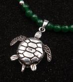 Halsketting - Schildpad van massief 925-zilver - Moeder, Antiek en Kunst