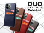 Duo Cardslot Wallet voor je iPhone - 4 Kleuren Vegan Leather