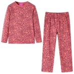 vidaXL Kinderpyjama met lange mouwen 128 oudroze, Verzenden, Nieuw