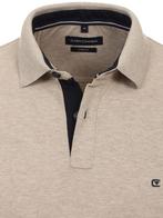 Casa Moda Polo Shirt Comfort Fit Effen Stretch 004470-668, Kleding | Heren, Polo's, Verzenden, Nieuw, Beige