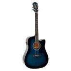 Richwood RD-12-CEBS blauwe sunburst semi akoestische western, Ophalen of Verzenden, Nieuw