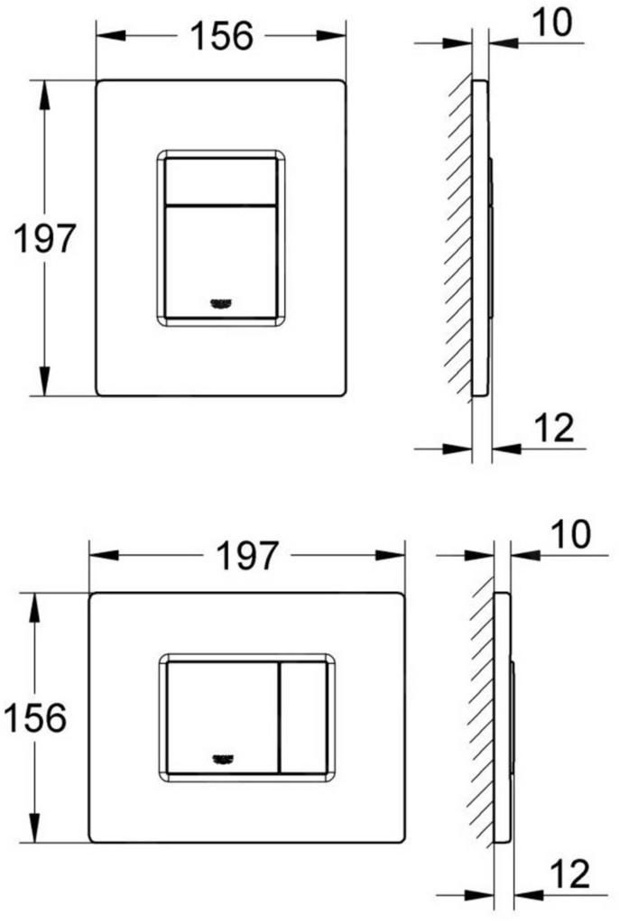 Grohe Drukplaat van €249.00 voor €106.64, Doe-het-zelf en Verbouw, Sanitair, Toilet, Nieuw, Ophalen of Verzenden