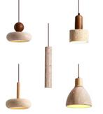 Travertijn Steen Hanglamp – Moderne Dimbare LED Plafondlamp, Verzenden, Nieuw